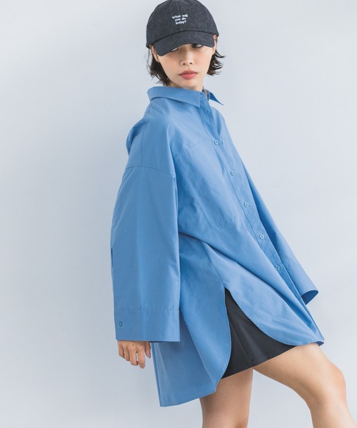 PAGEBOY（ページボーイ）の「コットンタッチルーズシャツ（シャツ/ブラウス・レディース・ブルー系その他/ブラック/スカイブルー/オフホワイト・FREE）」の17枚目の写真