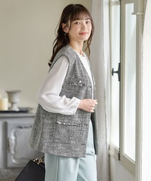 ツイードベスト