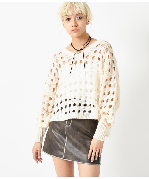 ANAP(アナップ)の「ヴィンテージ風 フェイクレザー ミニスカート(スカート・レディース・ブラック/ブラウン・FREE)」の8枚目の写真