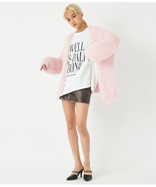 ANAP(アナップ)の「ヴィンテージ風 フェイクレザー ミニスカート(スカート・レディース・ブラック/ブラウン・FREE)」の19枚目の写真