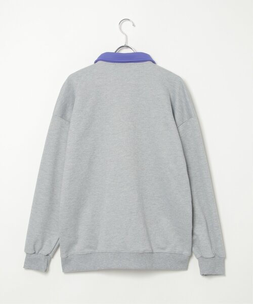 VENCEEXCHANGE(ヴァンスエクスチェンジ)の「切り替えポロスウェット(スウェット・メンズ・ベージュ/グリーン/グレー/ブラック・L/M)」の6枚目の写真