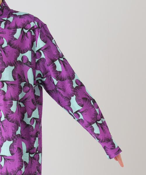 CITYSHOP(シティーショップ)の「【WAXMAN BROTHERS/ワックスマンブラザーズ】Oversize シャツ(シャツ/ブラウス・レディース・パープル/レッド・SMALL)」の18枚目の写真