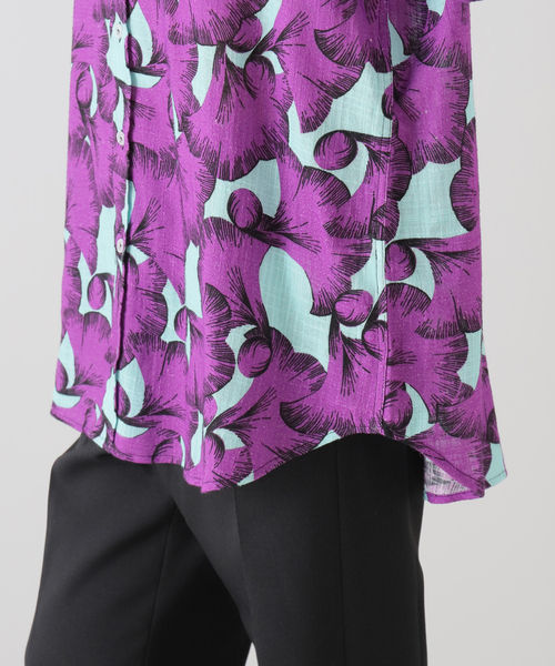 CITYSHOP(シティーショップ)の「【WAXMAN BROTHERS/ワックスマンブラザーズ】Oversize シャツ(シャツ/ブラウス・レディース・パープル/レッド・SMALL)」の21枚目の写真