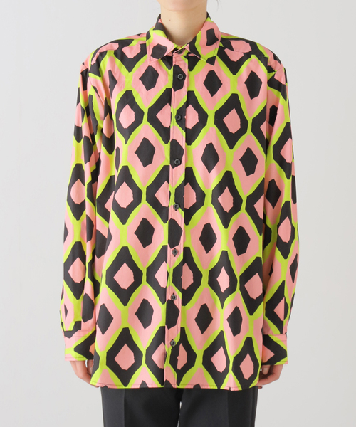CITYSHOP(シティーショップ)の「【WAXMAN BROTHERS/ワックスマンブラザーズ】Oversize シャツ(シャツ/ブラウス・レディース・パープル/レッド・SMALL)」の17枚目の写真
