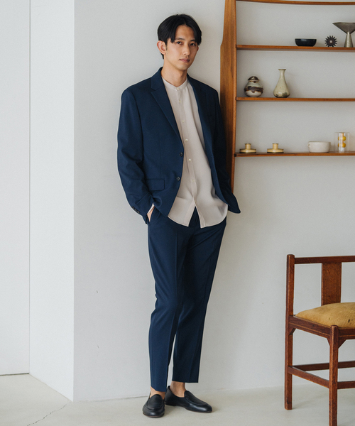 EDIFICE(エディフィス)の「ウォッシャブル バンドカラーシャツ(シャツ/ブラウス・メンズ・ホワイト/ベージュ/ライトグリーン/ネイビー・SMALL/MEDIUM/LARGE/X-LARGE)」の9枚目の写真