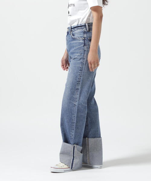 NEEDBY heritage(ニードバイヘリテージ)の「NEEDBY heritage(ニードバイヘリテージ)NO.7/ハイライズストレートROLLUP/N1V2V01(デニムパンツ・レディース・ブルー・24/25/26/27/28)」の16枚目の写真