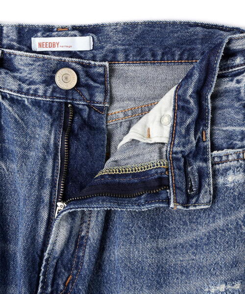 NEEDBY heritage(ニードバイヘリテージ)の「NEEDBY heritage(ニードバイヘリテージ)NO.7/ハイライズストレートROLLUP/N1V2V01(デニムパンツ・レディース・ブルー・24/25/26/27/28)」の7枚目の写真