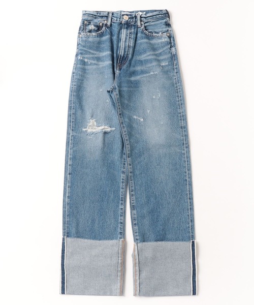 NEEDBY heritage(ニードバイヘリテージ)の「NEEDBY heritage(ニードバイヘリテージ)NO.7/ハイライズストレートROLLUP/N1V2V01(デニムパンツ・レディース・ブルー・24/25/26/27/28)」の3枚目の写真