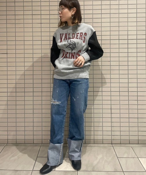 NEEDBY heritage(ニードバイヘリテージ)の「NEEDBY heritage(ニードバイヘリテージ)NO.7/ハイライズストレートROLLUP/N1V2V01(デニムパンツ・レディース・ブルー・24/25/26/27/28)」の21枚目の写真