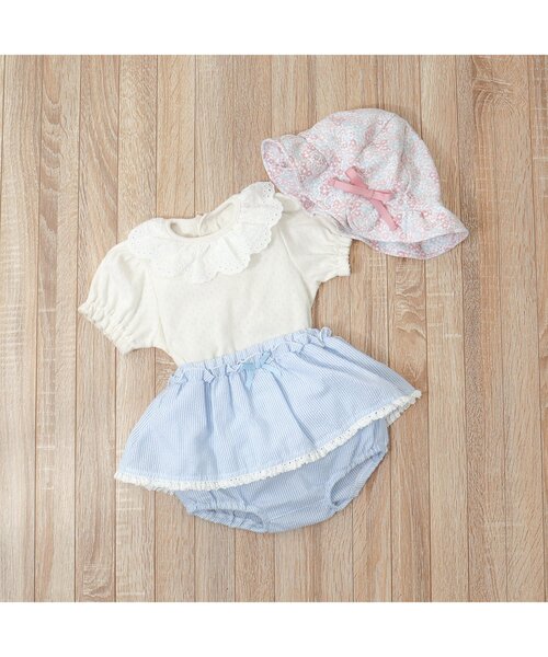 apres les cours（アプレレクール）の「衿フリルボディースーツ（ロンパース・キッズ・ブラック/その他3/アイボリー・80/70）」の16枚目の写真