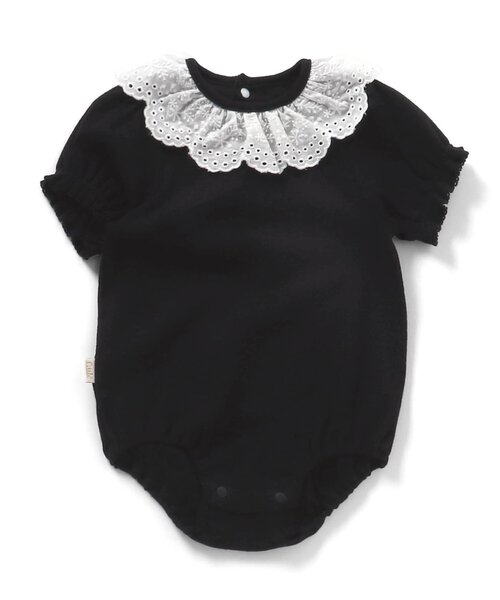 apres les cours（アプレレクール）の「衿フリルボディースーツ（ロンパース・キッズ・ブラック/その他3/アイボリー・80/70）」の17枚目の写真