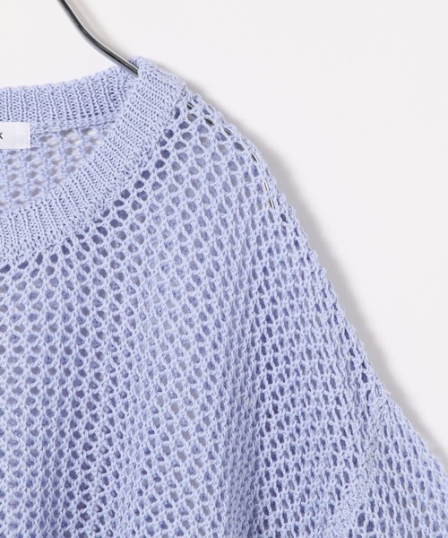 GLOBAL WORK(グローバルワーク)の「メッシュニットセット長袖/996539(ニット/セーター・キッズ・アイボリー/ブルー・120cm/130cm/140cm/150cm/160cm/170cm)」の5枚目の写真