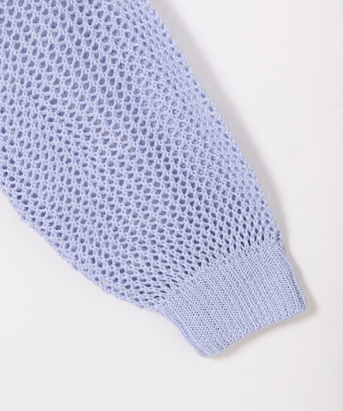 GLOBAL WORK(グローバルワーク)の「メッシュニットセット長袖/996539(ニット/セーター・キッズ・アイボリー/ブルー・120cm/130cm/140cm/150cm/160cm/170cm)」の4枚目の写真