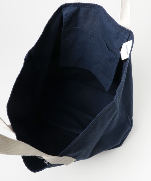 PARROTT CANVAS(パロットキャンバス)の「PARROTT CANVAS キャンバストート(トートバッグ・レディース・ネイビー/オフホワイト・-)」の3枚目の写真
