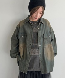 オーバーダイデニムシャツ【ZOZOTOWN限定アイテム】