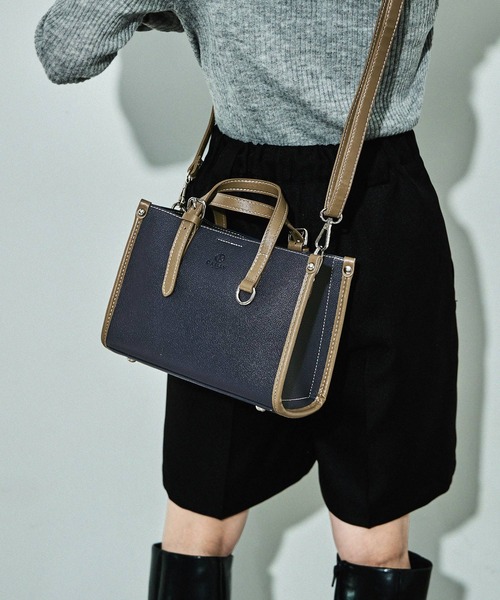 セール】D.KELLY スクエアミニ2wayハンドバッグ 2WAYトートバッグ