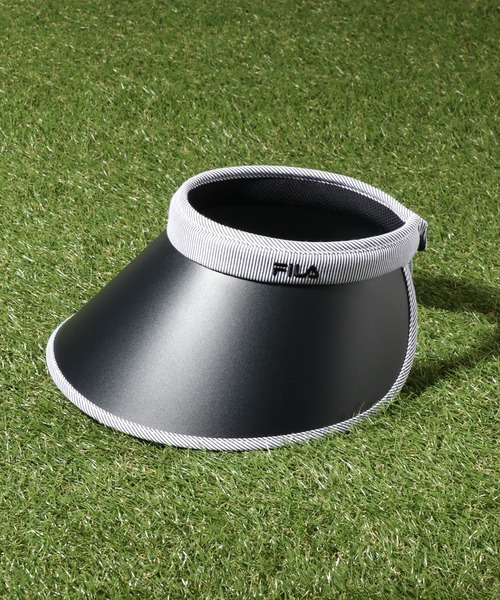 FILA(フィラ)の「【FILA/フィラ】ストライプ クリップサンバイザー(サンバイザー・レディース・ネイビー/ブラック・FREE)」の4枚目の写真