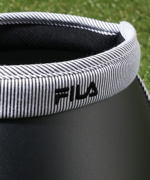 FILA(フィラ)の「【FILA/フィラ】ストライプ クリップサンバイザー(サンバイザー・レディース・ネイビー/ブラック・FREE)」の6枚目の写真