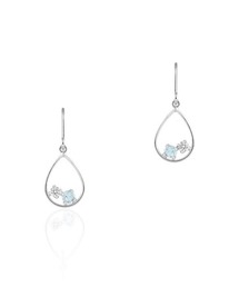 EAU DOUCE 4°C グリーン ピアス(両耳用) Amazon | [四葉のクローバー] ペリドット グリーンクォーツ