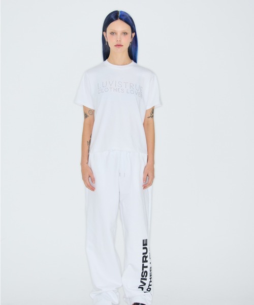 LUVISTRUE(ラヴイズトゥルー)の「HOTFIX BASIC TEE(Tシャツ/カットソー・レディース・ホワイト/ブラック・FREE)」の8枚目の写真