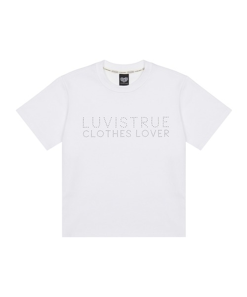LUVISTRUE(ラヴイズトゥルー)の「HOTFIX BASIC TEE(Tシャツ/カットソー・レディース・ホワイト/ブラック・FREE)」の11枚目の写真
