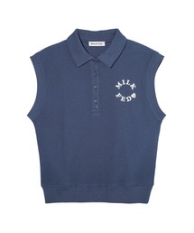 MILKFED. | WAFFLE SLEEVELESS TOP(ポロシャツ)