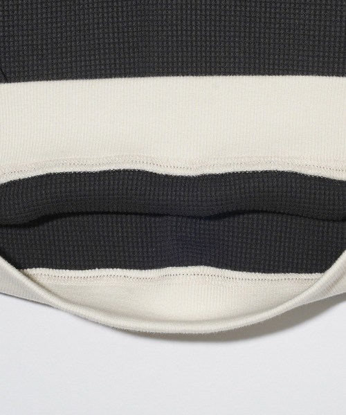 MILKFED.（ミルクフェド）の「WAFFLE SLEEVELESS TOP（ポロシャツ・レディース・オフホワイト/ブラック/ネイビー・ONE SIZE）」の4枚目の写真