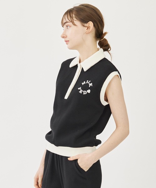 MILK ポロシャツ I cotoni di Albini スキッパー ポロシャツ （ポロシャツ