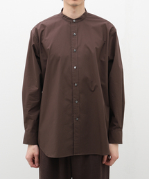 EDIFICE LA BOUCLE | 【LA BOUCLE / ラブ―クル】120/2SUVIN タイプライター バンドカラーシャツ(シャツ/ブラウス)