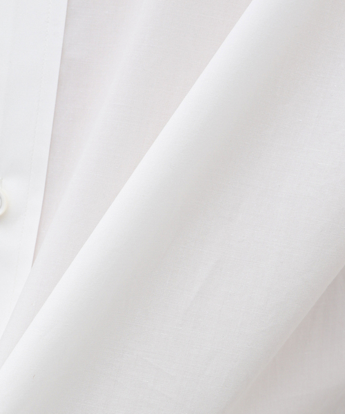 EDIFICE LA BOUCLE(エディフィスラブークル)の「【LA BOUCLE / ラブ―クル】120/2SUVIN タイプライター バンドカラーシャツ(シャツ/ブラウス・メンズ・ホワイト/ライトグレー/ブラウン・MEDIUM/LARGE)」の16枚目の写真