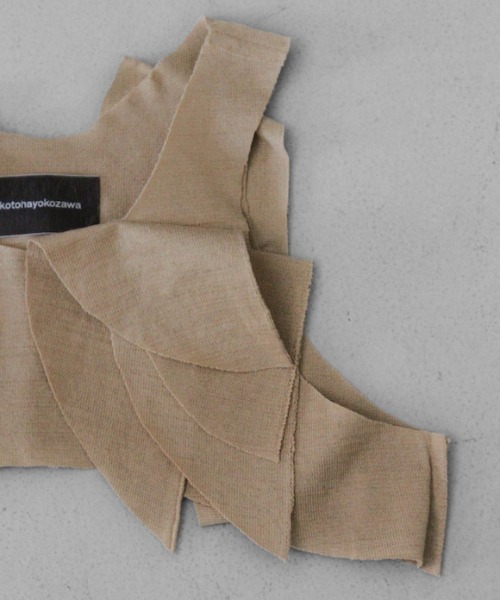 kotohayokozawa(コトハヨコザワ)のCutting Short Knit MINTの