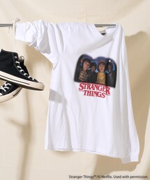 FREAK'S STORE（フリークスストア）の「Stranger Things/ストレンジャーシングス　未知の世界 Stranger Things photo Long Sleeve T-shirt/ ストレンジャーシングス フォトロンT（Tシャツ/カットソー）」