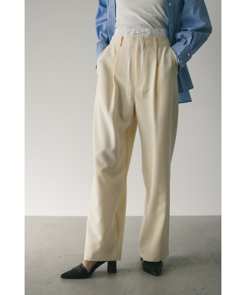 【POOLDE】プールデ　レザー　レイヤードパンツ　S 新品 POOLDE】プールデ レザー レイヤードパンツ S 新品