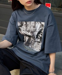 MONO-MART（モノマート）の「ヴィンテージライク オーバーサイズ バンドフォト半袖Tシャツ（Tシャツ/カットソー・メンズ）」