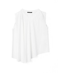 mizuiroind | mizuiro ind Vネック アシンメトリー ノースリーブ プルオーバー(Tシャツ/カットソー)