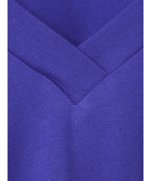 mizuiroind（ミズイロインド）の「mizuiro ind Vネック アシンメトリー ノースリーブ プルオーバー（Tシャツ/カットソー・レディース・ライトブルー/ブラック/オフホワイト/ブルー/グレー・FREE）」の9枚目の写真