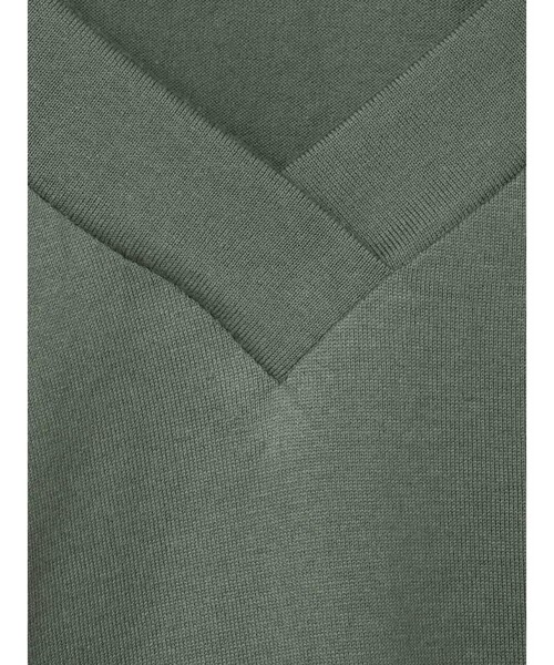 mizuiroind（ミズイロインド）の「mizuiro ind Vネック アシンメトリー ノースリーブ プルオーバー（Tシャツ/カットソー・レディース・ライトブルー/ブラック/オフホワイト/ブルー/グレー・FREE）」の10枚目の写真