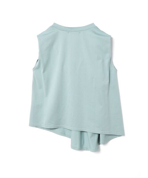 mizuiroind（ミズイロインド）の「mizuiro ind Vネック アシンメトリー ノースリーブ プルオーバー（Tシャツ/カットソー・レディース・ライトブルー/ブラック/オフホワイト/ブルー/グレー・FREE）」の22枚目の写真