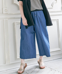 ikka | 麻混ベルト付きワイドパンツ(その他パンツ)