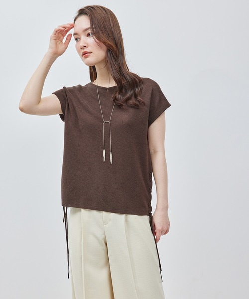【セール】ペーパーコットンレースアップニットトップス（Tシャツ/カットソー）｜ROPE'（ロペ） mdprevattcaulkingandwaterproofing.com
