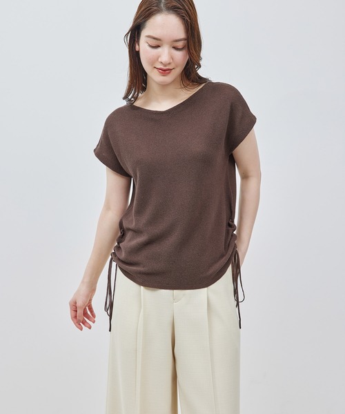 【セール】ペーパーコットンレースアップニットトップス（Tシャツ/カットソー）｜ROPE'（ロペ） mdprevattcaulkingandwaterproofing.com