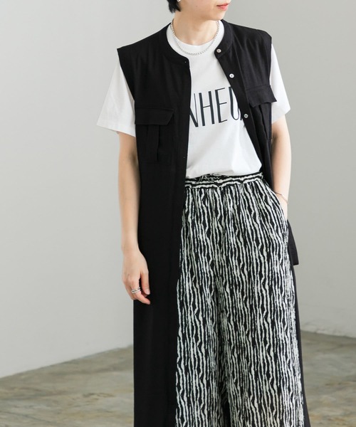 URBAN RESEARCH（アーバンリサーチ）の「サイドベルトジレワンピース（ワンピース・レディース・ブラック/カーキ・FREE）」の12枚目の写真