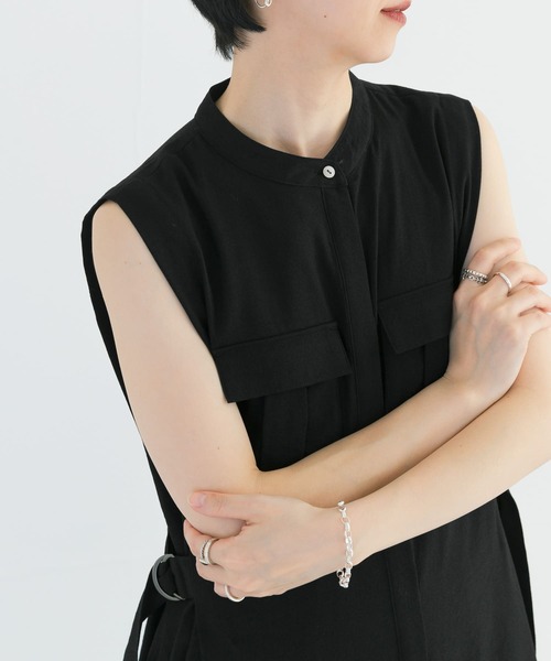 URBAN RESEARCH（アーバンリサーチ）の「サイドベルトジレワンピース（ワンピース・レディース・ブラック/カーキ・FREE）」の17枚目の写真