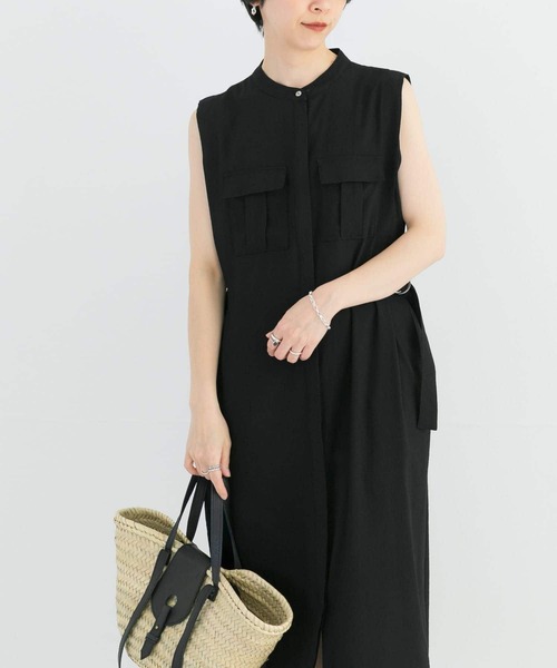 URBAN RESEARCH（アーバンリサーチ）の「サイドベルトジレワンピース（ワンピース・レディース・ブラック/カーキ・FREE）」の19枚目の写真