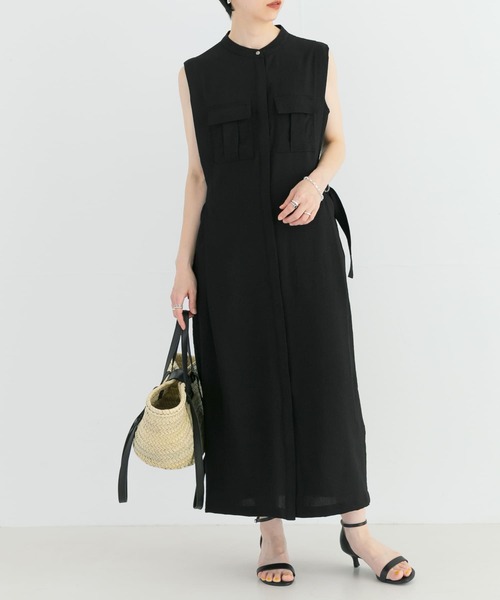 URBAN RESEARCH（アーバンリサーチ）の「サイドベルトジレワンピース（ワンピース・レディース・ブラック/カーキ・FREE）」の20枚目の写真