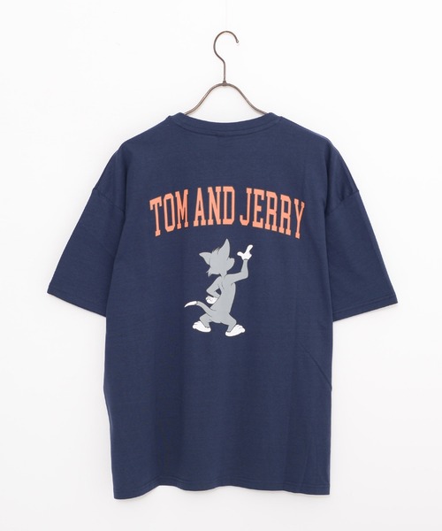 Tom&Jerry(トムアンドジェリー)の「『TOM&JERRY/トムアンドジェリー』オーバーサイズ半袖Tシャツ(Tシャツ/カットソー・メンズ・ホワイト/ベージュ系1/ブラック系1/グリーン/ホワイト系1/チャコール/ネイビー/ベージュ・L/M/XL)」の21枚目の写真