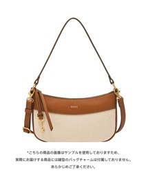 フォッシル 斜めがけバッグ レディース キャンバス/コットン ブラウン スマホ収納可 SHB3186101