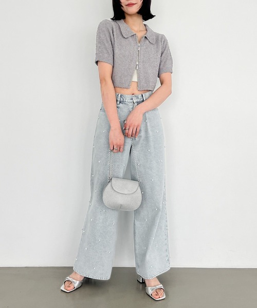 Heather（ヘザー）の「ラウンドミニラメBAG　119103（ショルダーバッグ・レディース・シルバー/ピンク・ONE SIZE）」の12枚目の写真