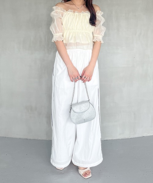 Heather（ヘザー）の「ラウンドミニラメBAG　119103（ショルダーバッグ・レディース・シルバー/ピンク・ONE SIZE）」の3枚目の写真