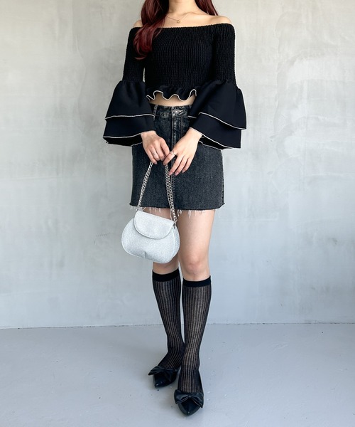 Heather（ヘザー）の「ラウンドミニラメBAG　119103（ショルダーバッグ・レディース・シルバー/ピンク・ONE SIZE）」の6枚目の写真